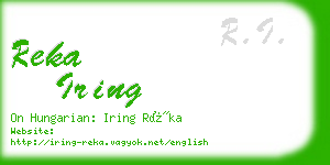 reka iring business card